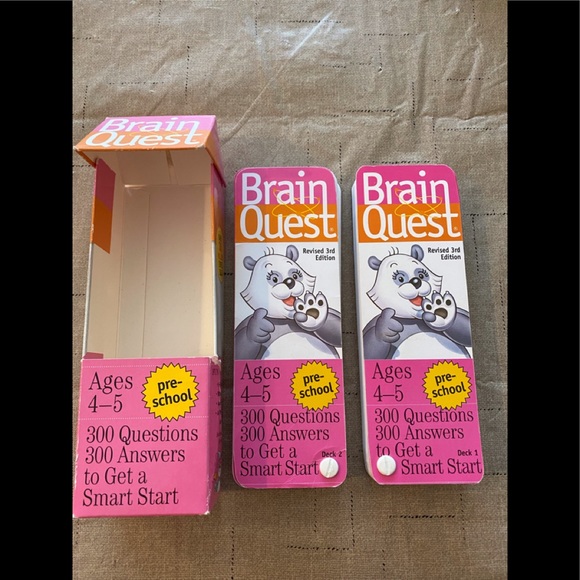 GUC.  BRAIN QUEST AGES 4-5  300 Q & A Pre-school - Picture 2 of 3
